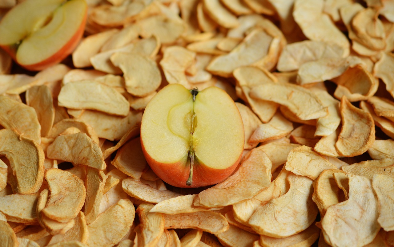 Manzana deshidratada para cocina