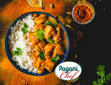 Receta pollo al curry con arroz marinada La Orientale